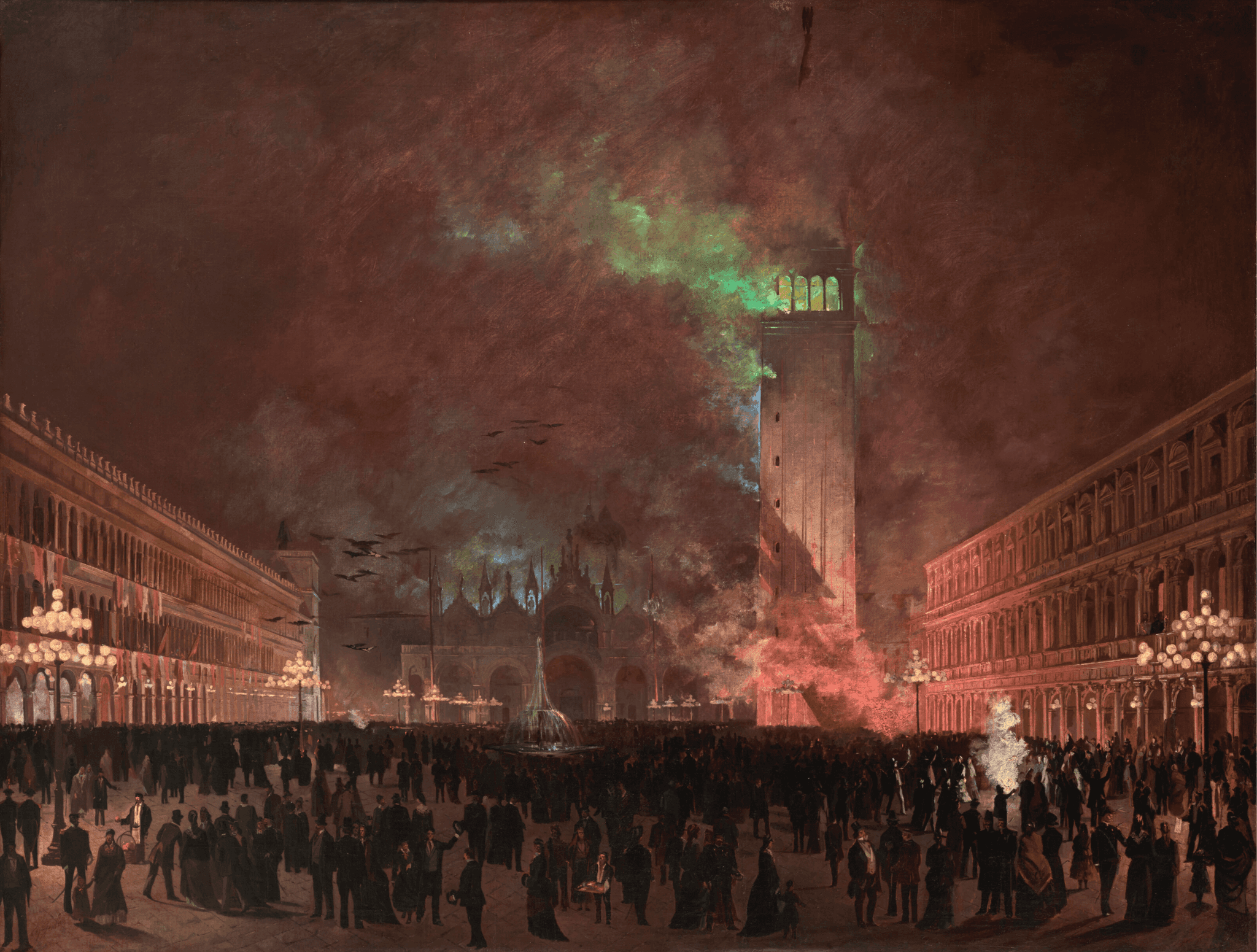 La Fête Donnée Place Saint-Marc à l'Occasion de la Visite de l'Empereur François-Joseph Ier à Venise