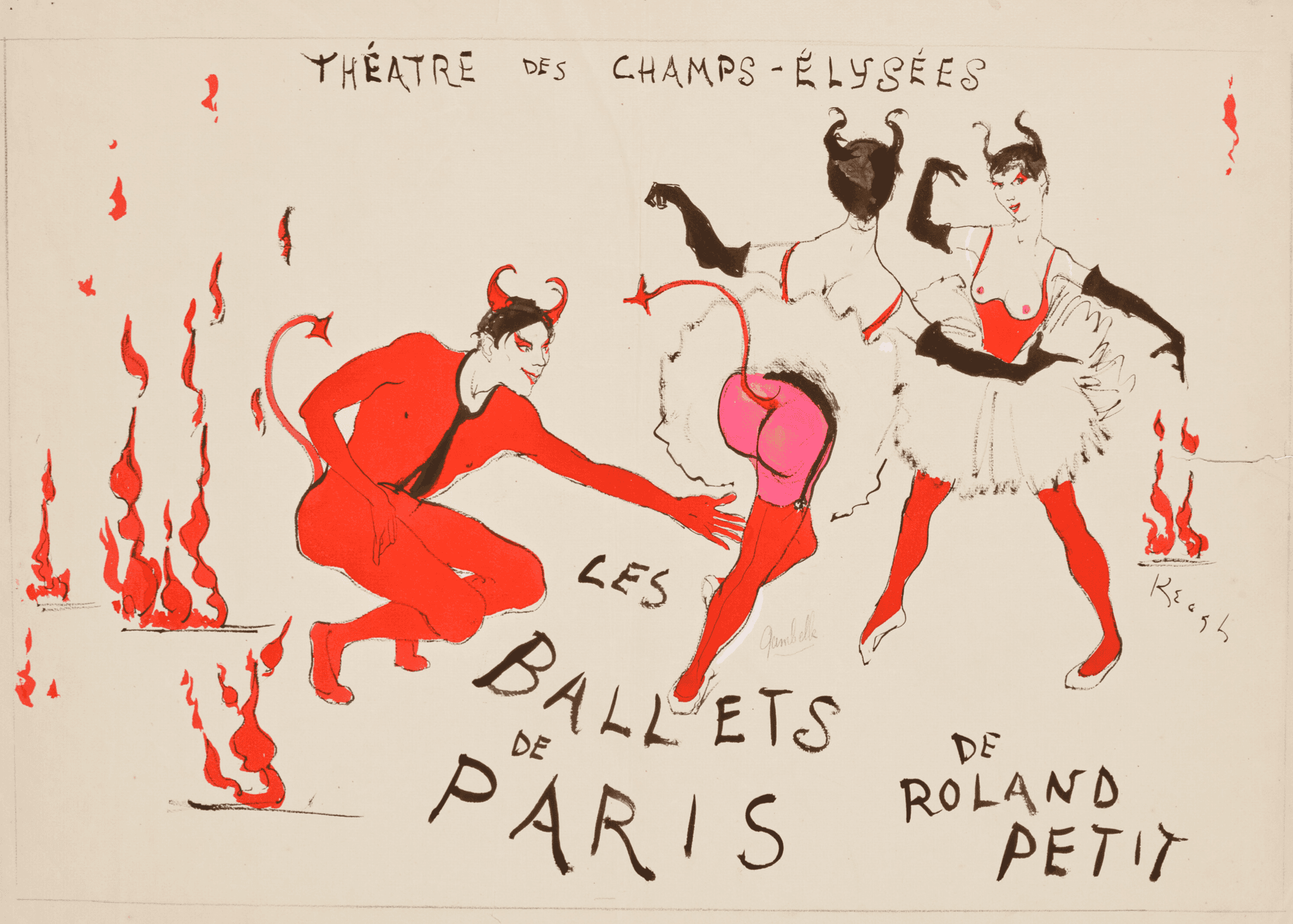 Projets d'Affiche et de Costumes Pour "Les Belles Damnées"